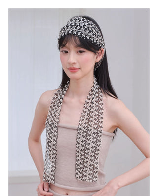 floral silk scarf
