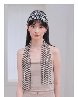 floral silk scarf