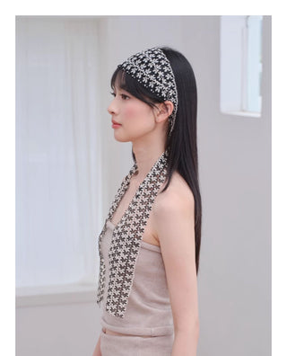 floral silk scarf