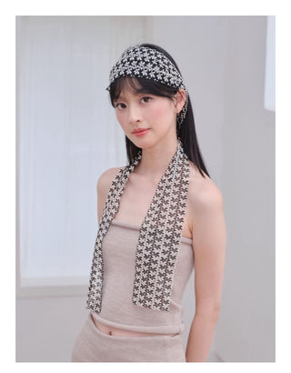 floral silk scarf