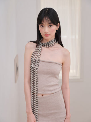floral silk scarf