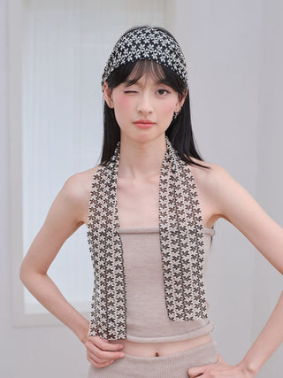 floral silk scarf