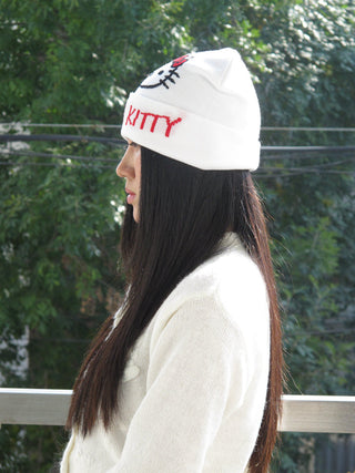 kitty knit hat