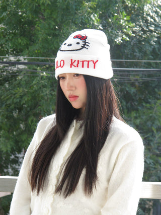 kitty knit hat