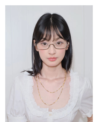 half-rim glasses