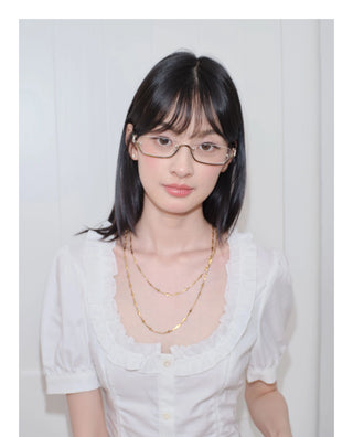 half-rim glasses
