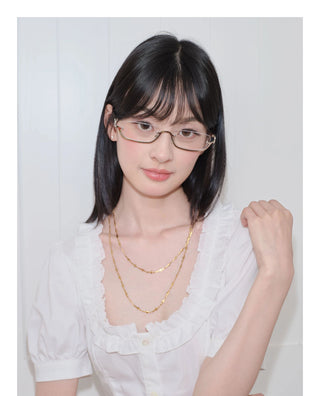 half-rim glasses