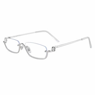 half-rim glasses