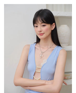 cross silver necklace