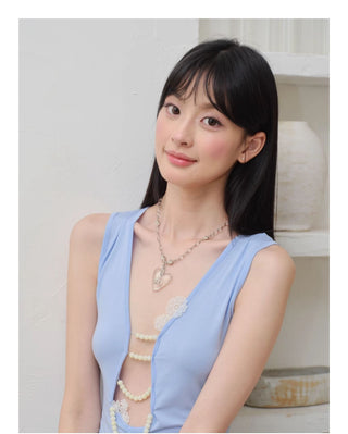cross silver necklace
