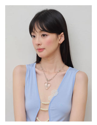 cross silver necklace