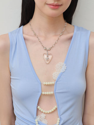 cross silver necklace