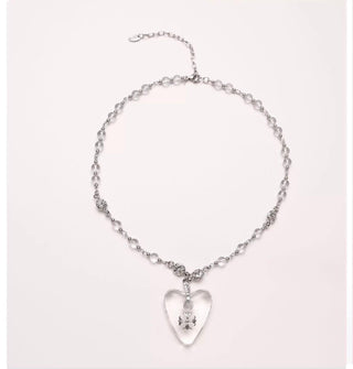 cross silver necklace