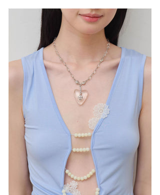 cross silver necklace