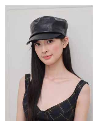 equestrian leather hat