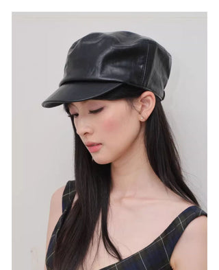 equestrian leather hat