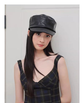 equestrian leather hat