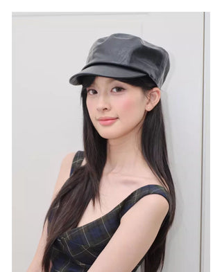 equestrian leather hat