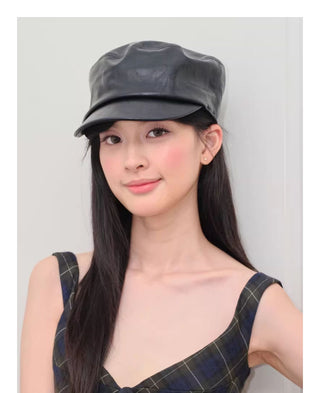 equestrian leather hat