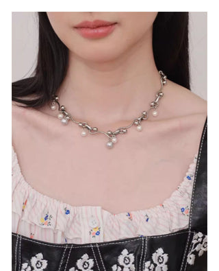 starry pearl necklace