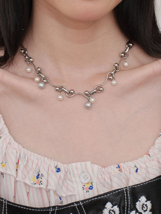 starry pearl necklace