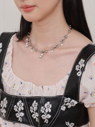 starry pearl necklace