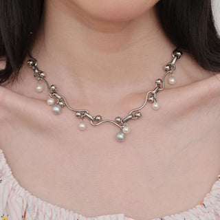 starry pearl necklace