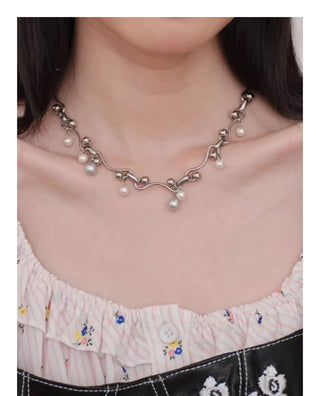 starry pearl necklace