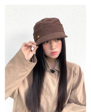 pleated wide brim