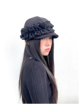 cotton newsboy cap