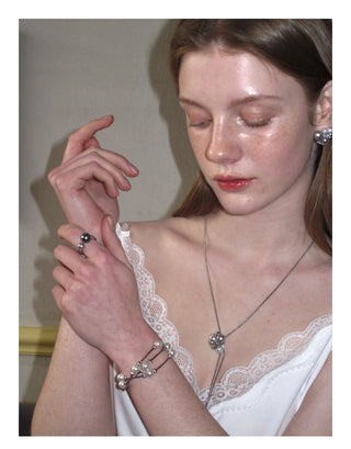 zircon pearl necklace