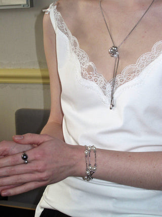 zircon pearl necklace