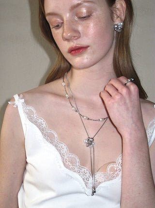 zircon pearl necklace