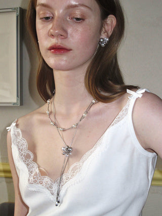 zircon pearl necklace