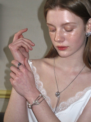 zircon pearl necklace