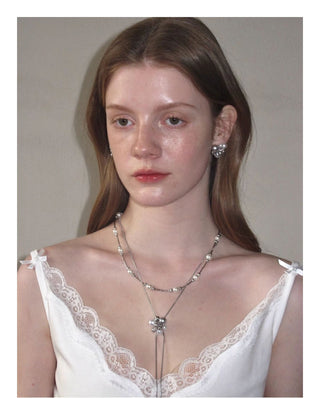 zircon pearl necklace