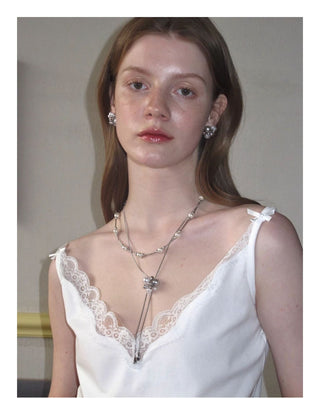 zircon pearl necklace
