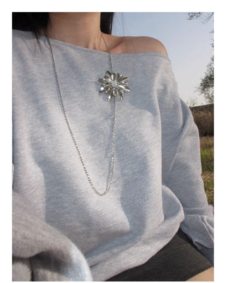 dual-wear flower necklace