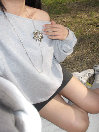 dual-wear flower necklace