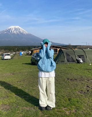 hoody nylon wind breaker