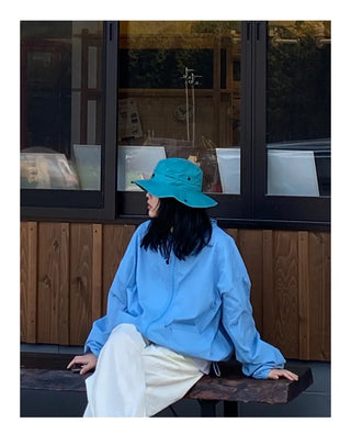 hoody nylon wind breaker