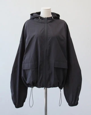 hoody nylon wind breaker