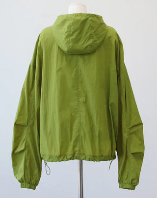 hoody nylon wind breaker