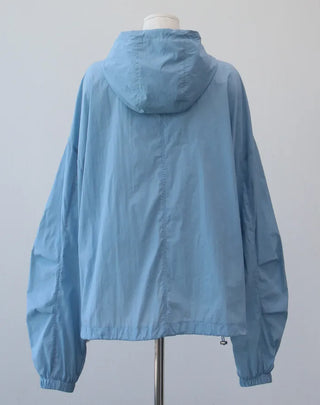 hoody nylon wind breaker