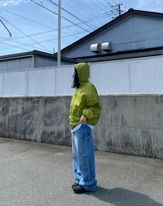 hoody nylon wind breaker