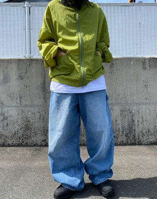 hoody nylon wind breaker