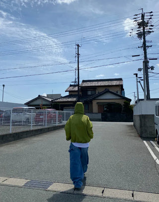 hoody nylon wind breaker
