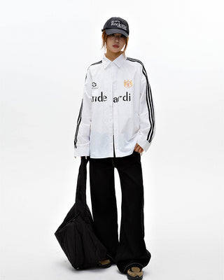 Long-sleeved oversize sports jacket