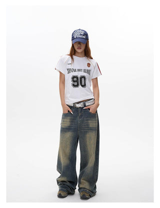Striped sports slim jersey