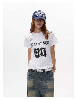 Striped sports slim jersey